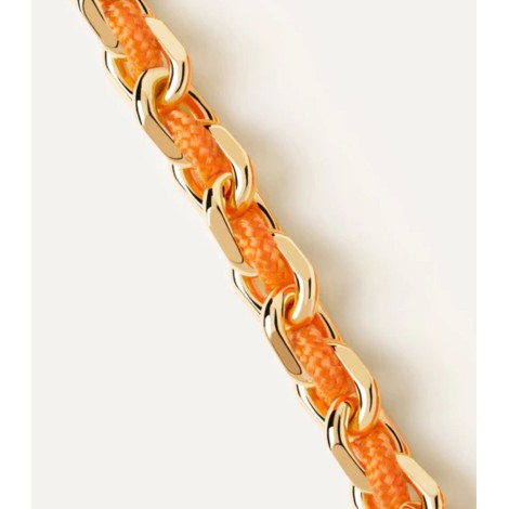 Bracciale PDPAOLA Catena e Corda Tangerine PU01-686-U