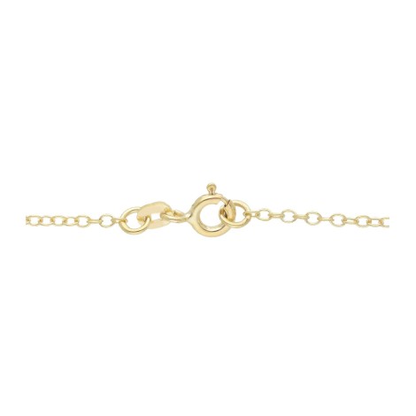 Collana Cuore Oro Giallo 9kt con Zirconi